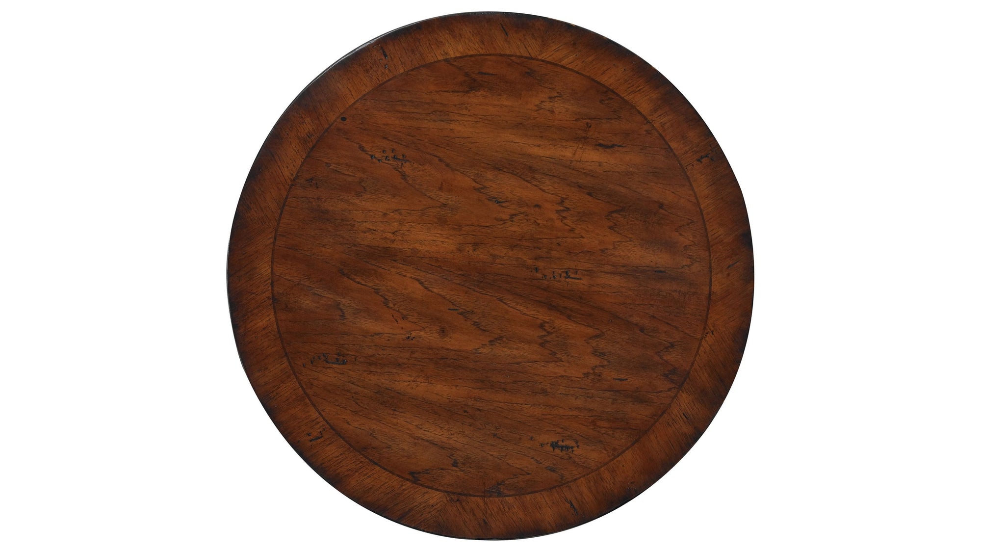 Commerce And Market - Round Pedestal Accent Table - Dark Brown