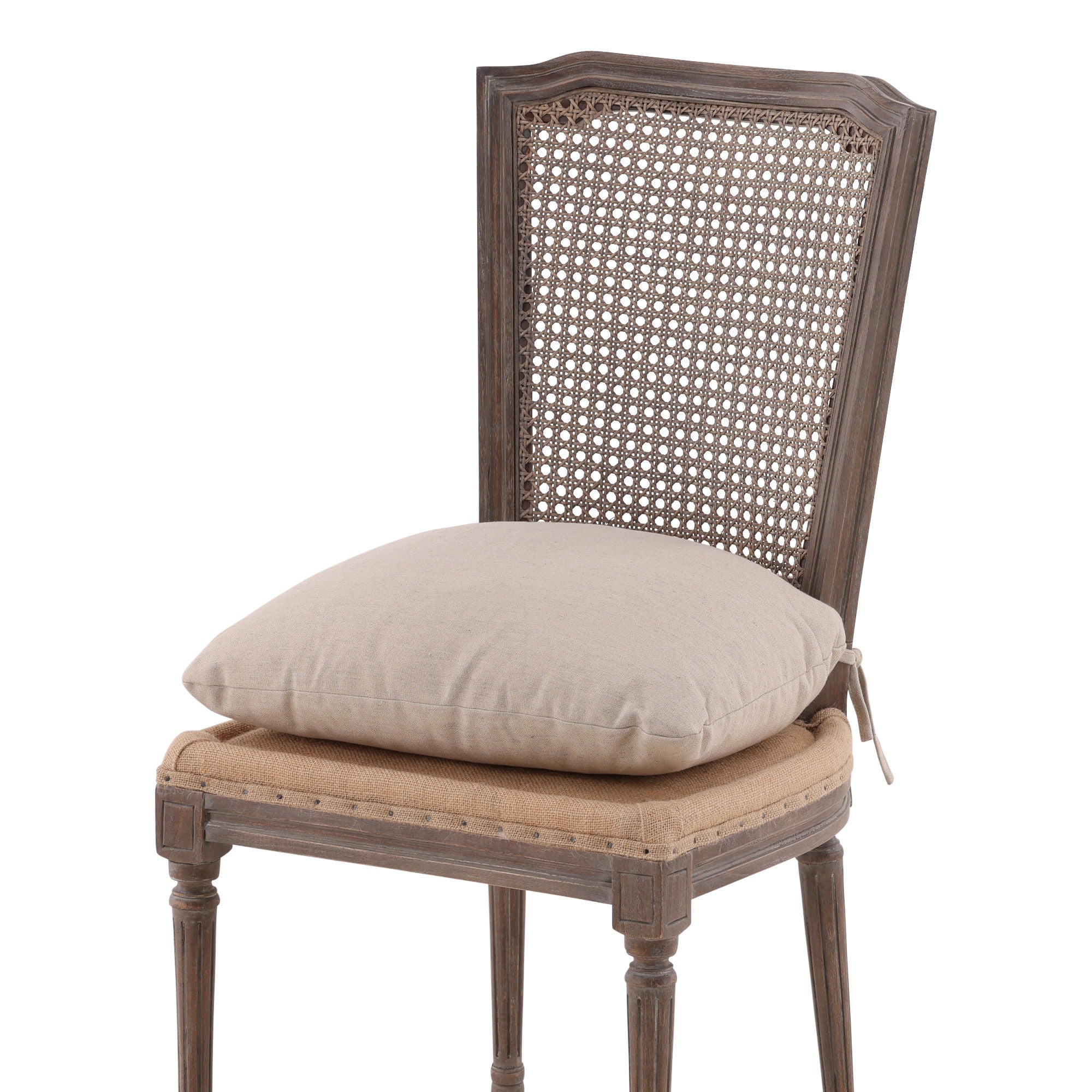 Morton - Dining Side Chair - Dark Brown / Beige