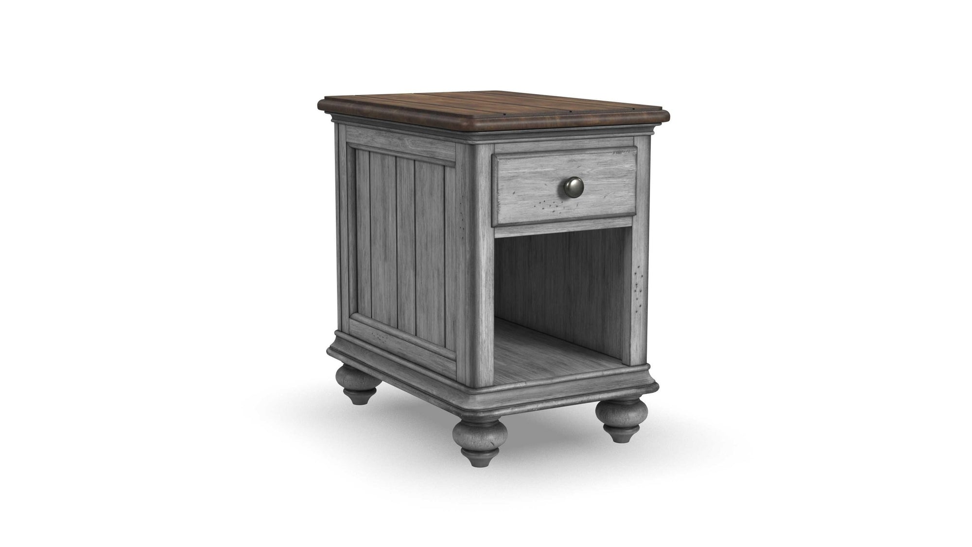 Plymouth - Chairside Table - Gray