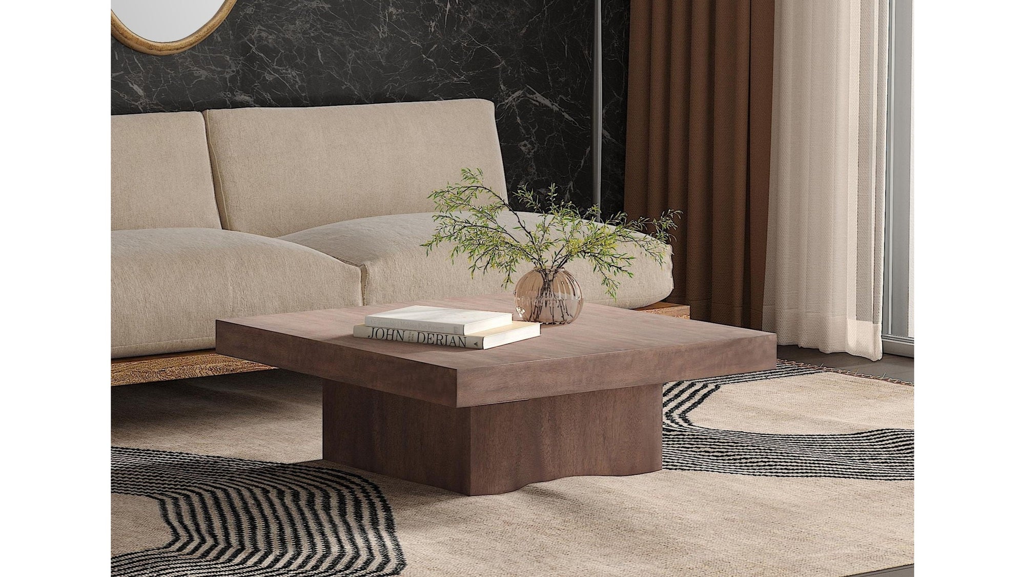 Padula - Oak Cocktail Table - Brown