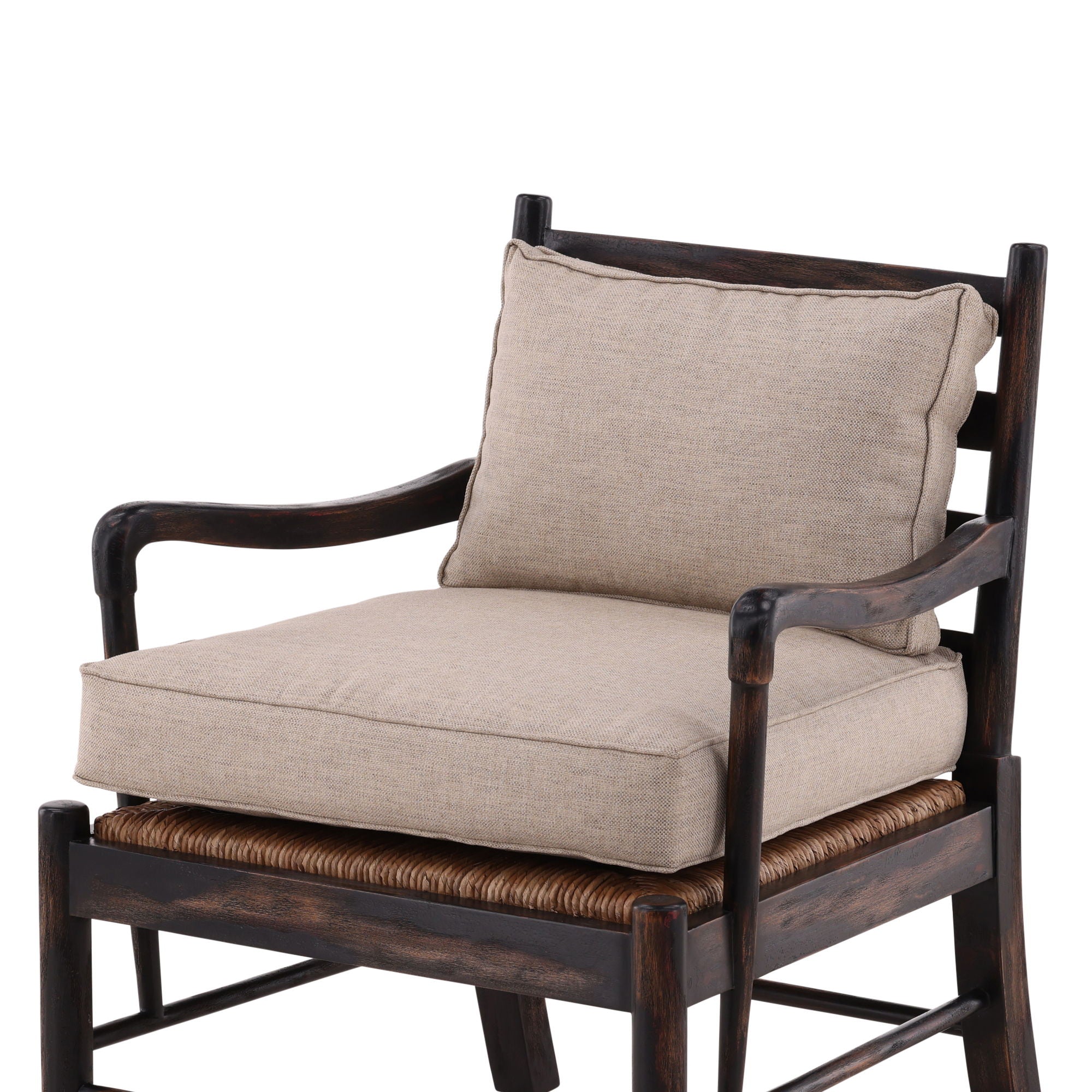 Paxton - Occasional Chair - Dark Brown / Beige