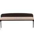 Estelle - Bench - Dark Brown / Beige