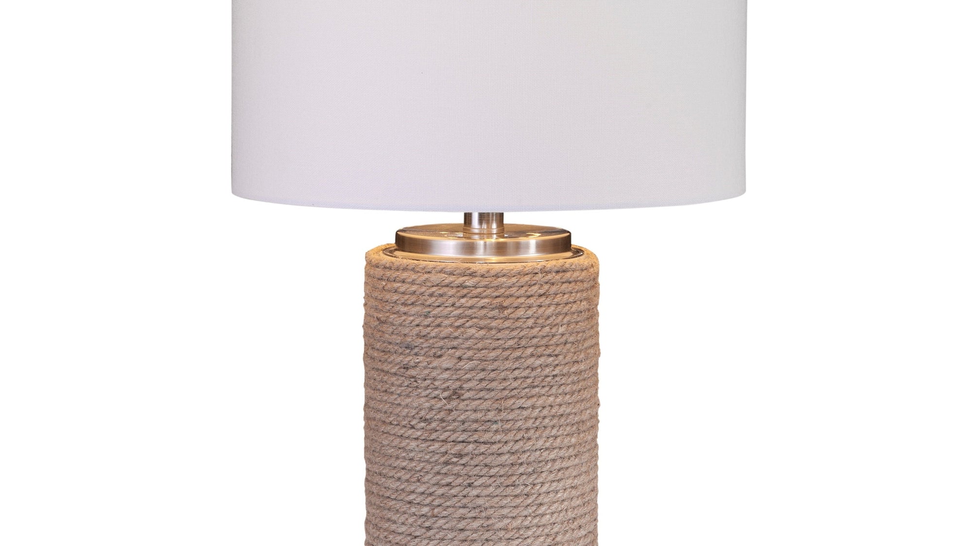 Lakeland - Table Lamp - Light Brown / White