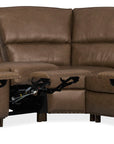 MS - Julian Six-Piece Power Reclining Sectional - Dark Brown