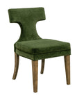 Oliver - Dining Chair Set of 2 - Moss Green / Rustic Brown