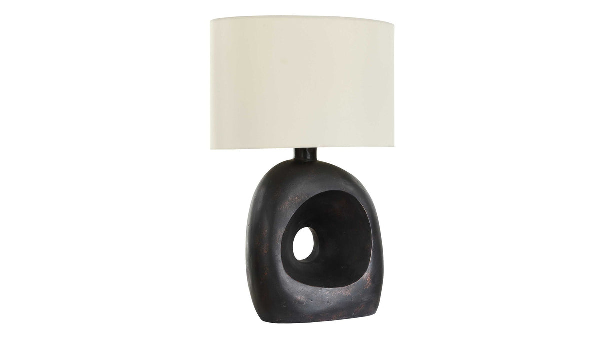Peephole - Outdoor Bronze Table Lamp - Black