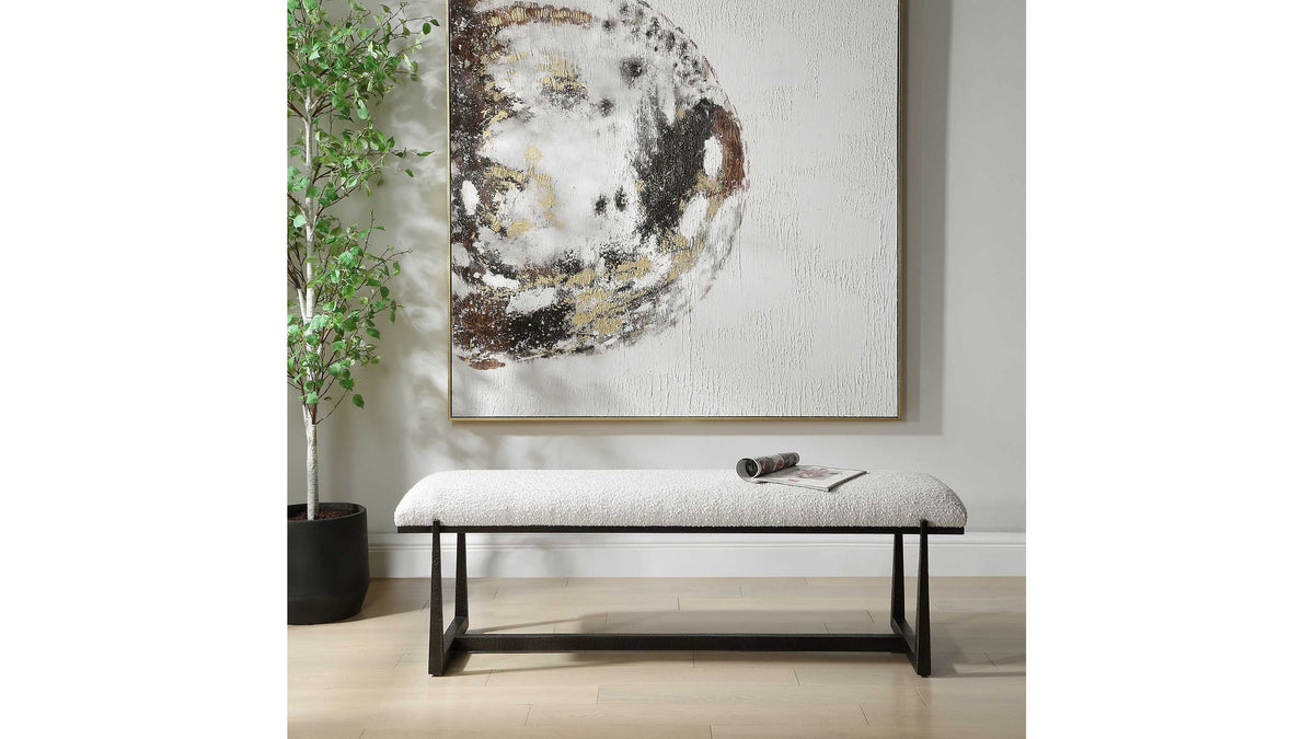 Midas - Long Bench - Black / White