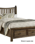 Maple Road - Slat Poster Storage Bed