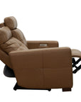 Cara - Loveseat With Power Recline, Power Headrest And Power Lumbar - Light Brown