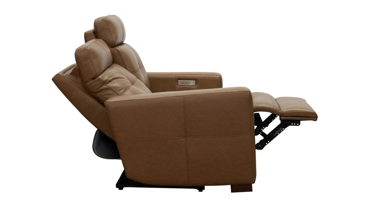 Cara - Loveseat With Power Recline, Power Headrest And Power Lumbar - Light Brown