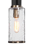 Jarsdel - 1 Light Industrial Mini Pendant - Black