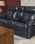 View - Power Reclining Loveseat With Console, Power Headrest & Lumbar