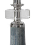 Piers - Mottled Buffet Lamp - Blue