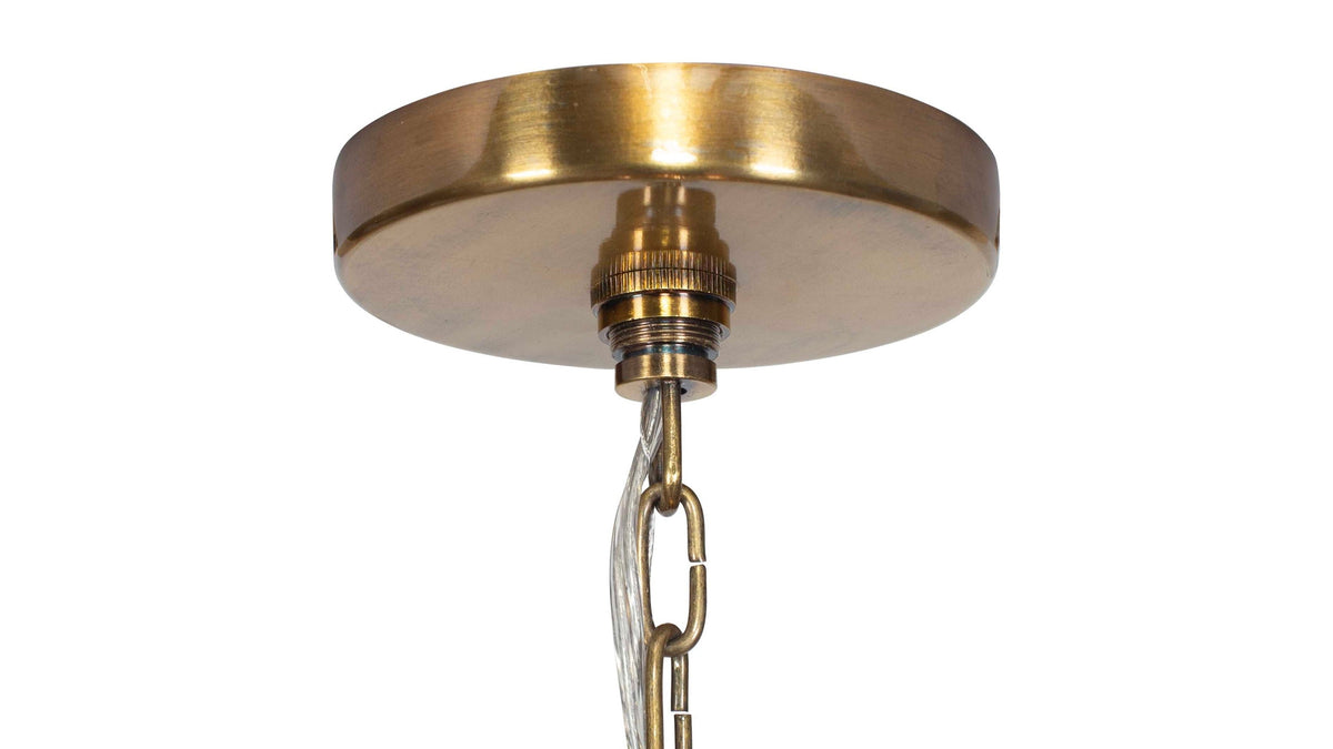 Water Hyacinth - 4 Light Woven Pendant - Light Brown