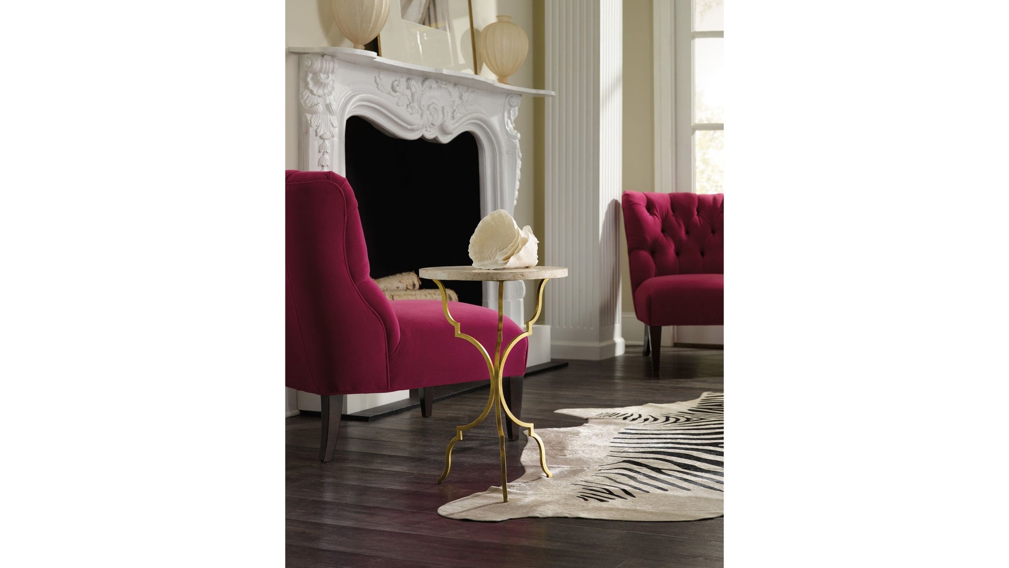 Commerce And Market - Round Martini Table - Gold