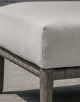Borneo - Cushion Outdoor Ottoman - White