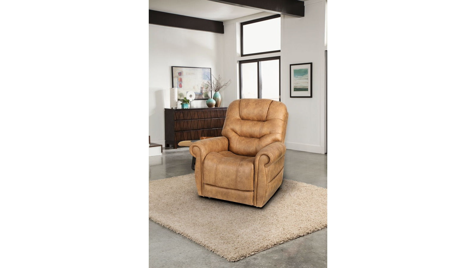 Lucas - Power Lift Recliner With Power Headrest, Power Lumbar And 3 Zone Heat