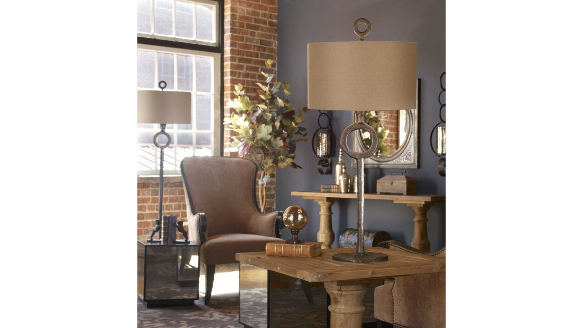 Ferro - Cast Iron Table Lamp - Dark Brown
