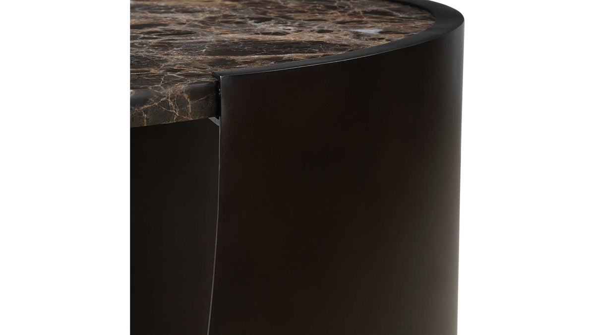 Welling - Modern Metal Side Table - Black