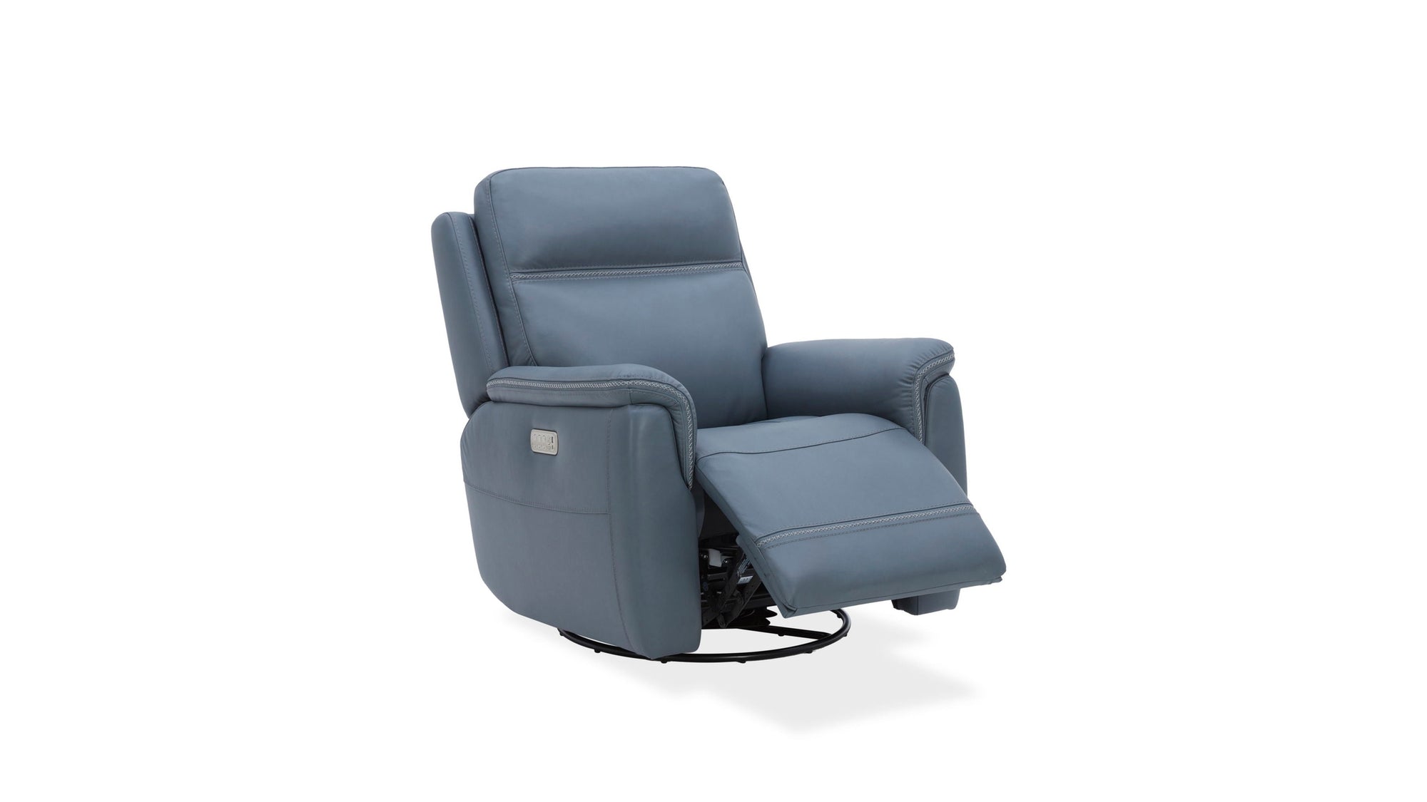 Sawyer - Swivel Glider With Power Headrest, Lumbar, Heat &amp; Massage