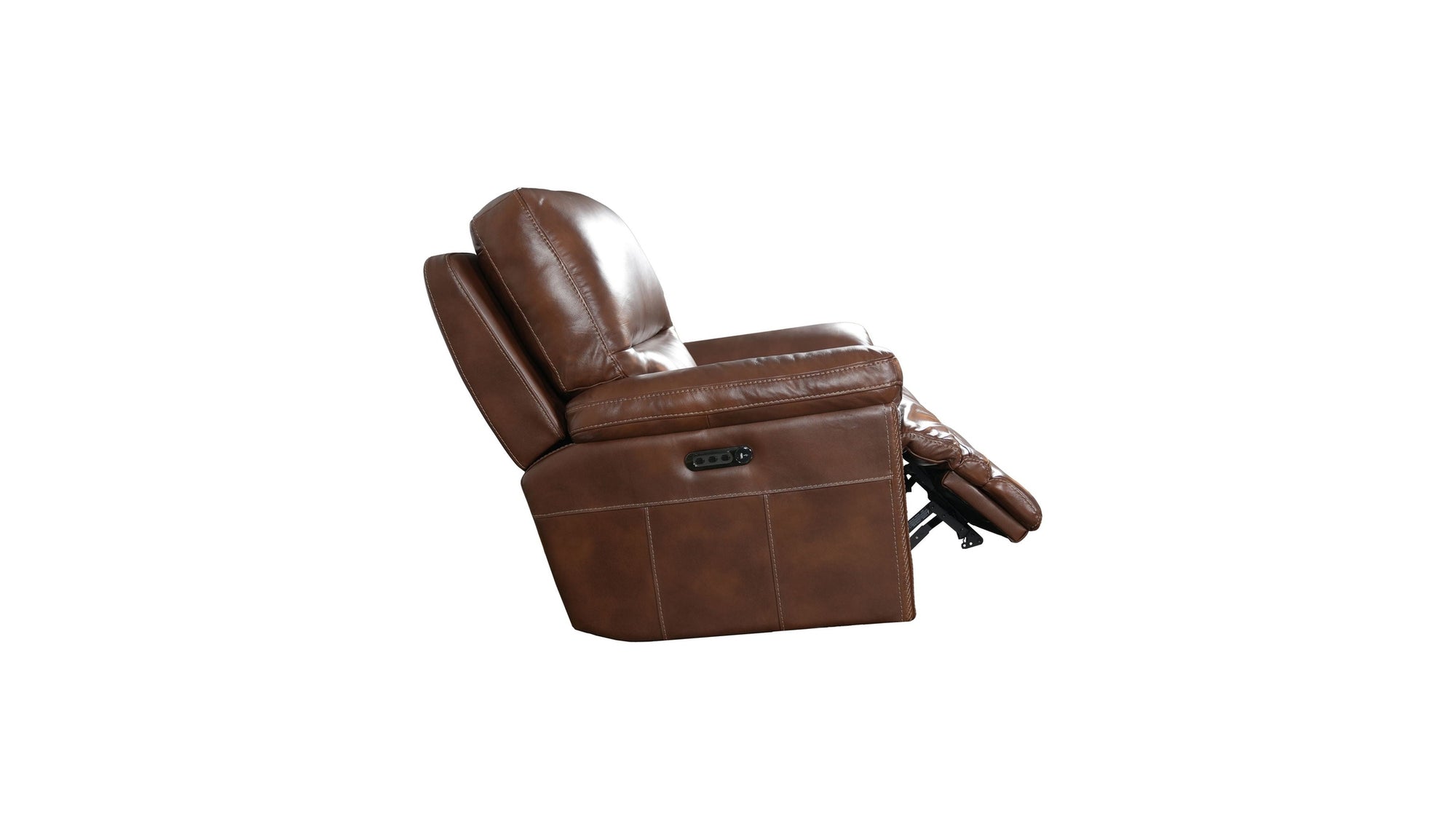 David - Power Gliding Recliner With Power Headrest &amp; Lumbar - Pecan