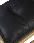 Osborne - Leather Bench - Black / Light Brown
