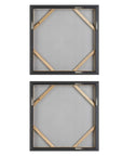 Unpredictable Hand - Painted Canvases (Set of 2) - Gray