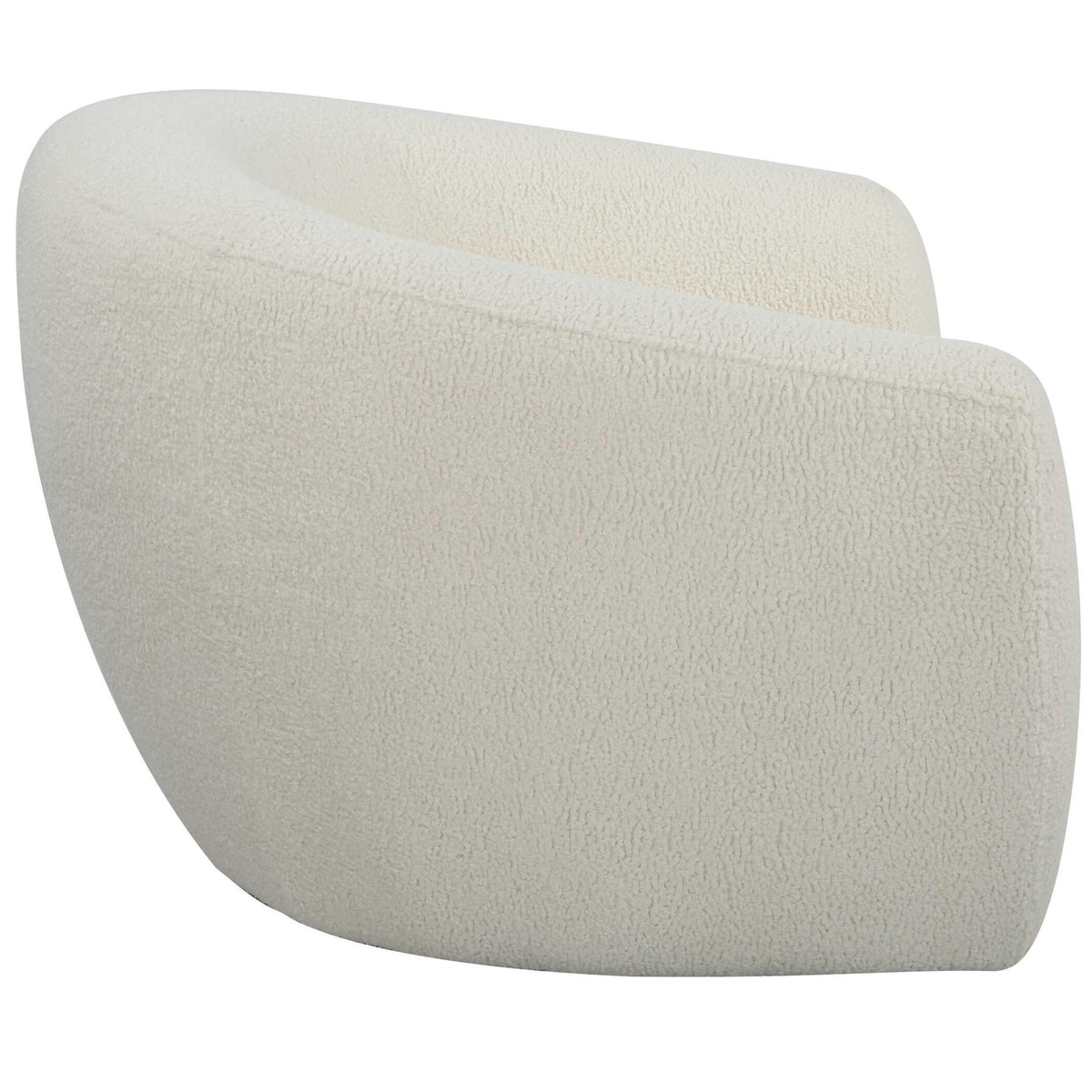 Capra - Art Deco White Swivel Chair