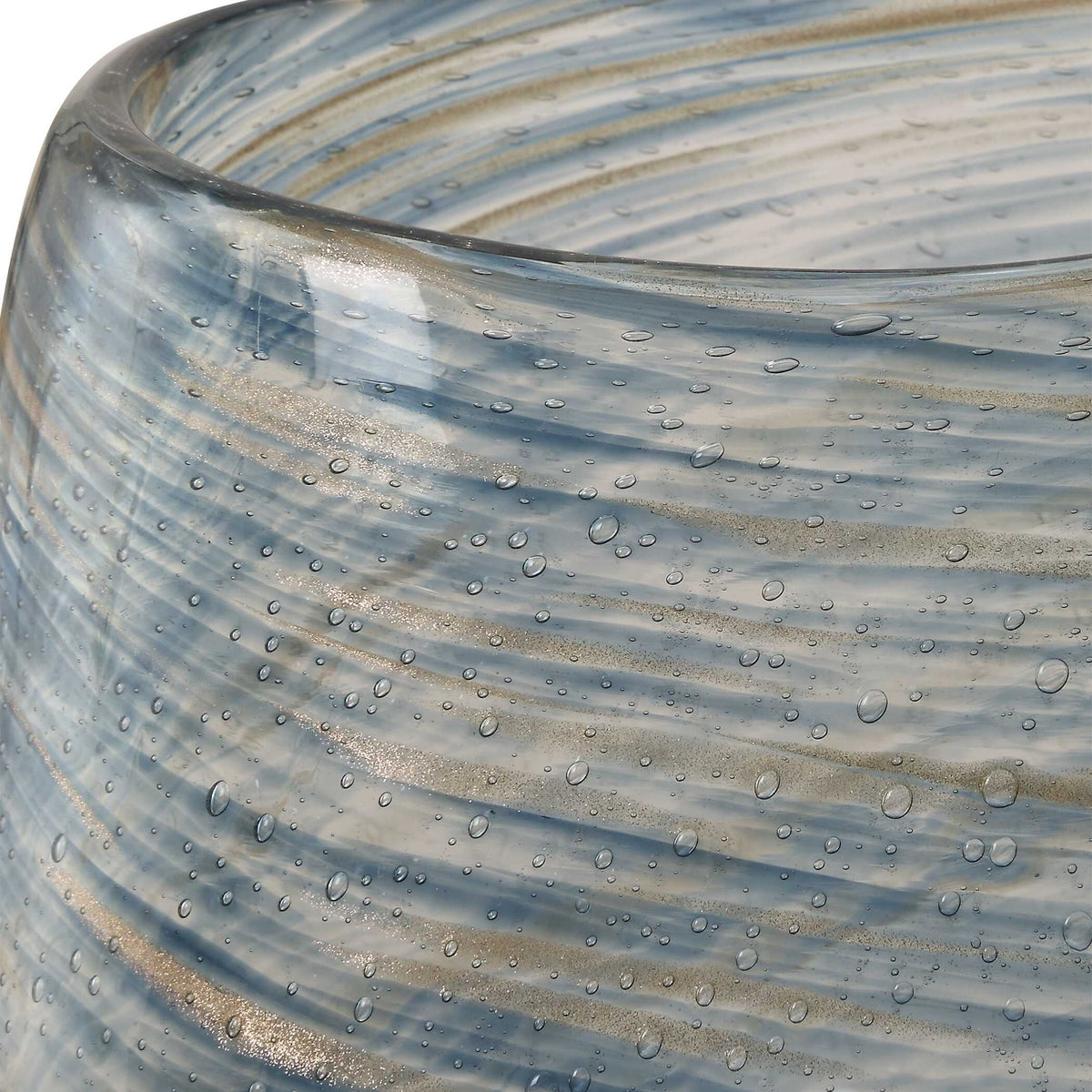 Aurora - Swirl Glass Vases Set of 2