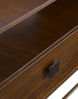Bexley - Walnut Side Table - Dark Brown