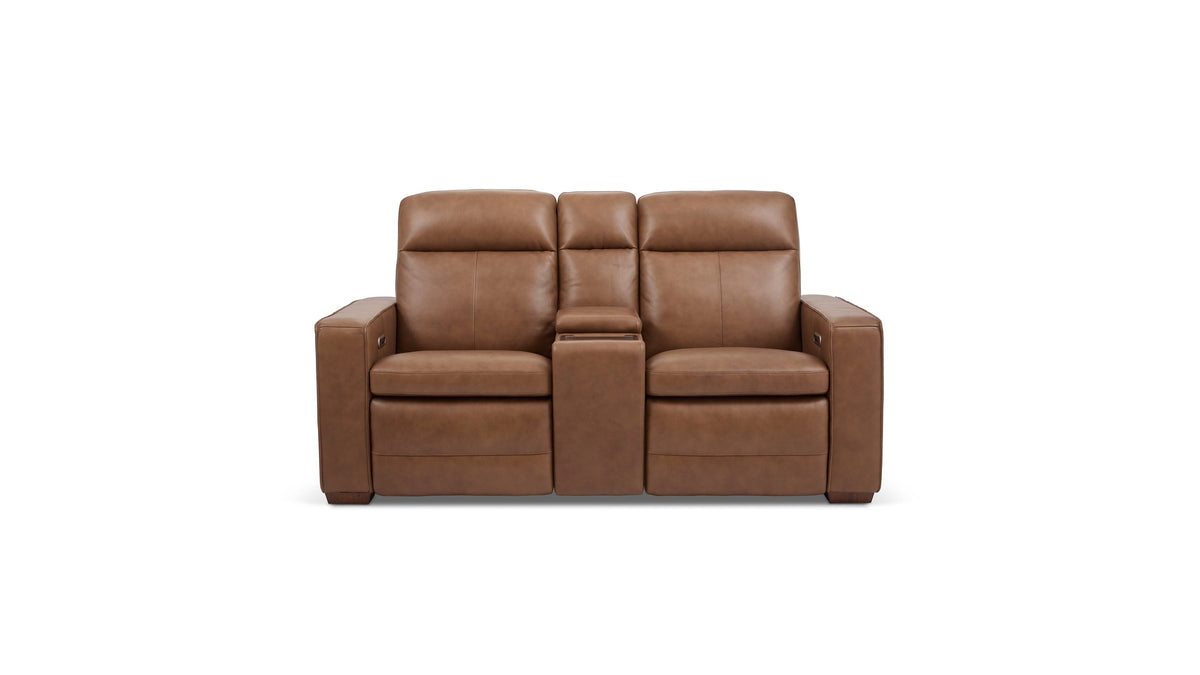 Dutch - Power Reclining Loveseat With Console, Power Headrest &amp; Lumbar