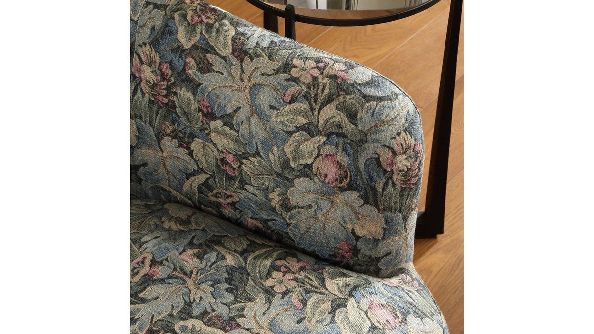 Ansel - Tapestry Swivel Chair - Green