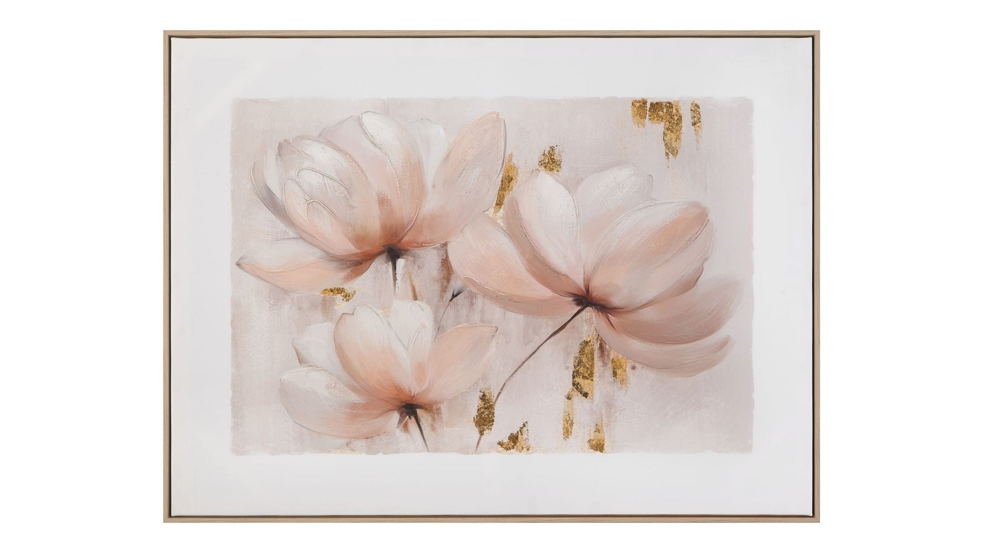 Blush Magnolia I Framed Canvas - Pink