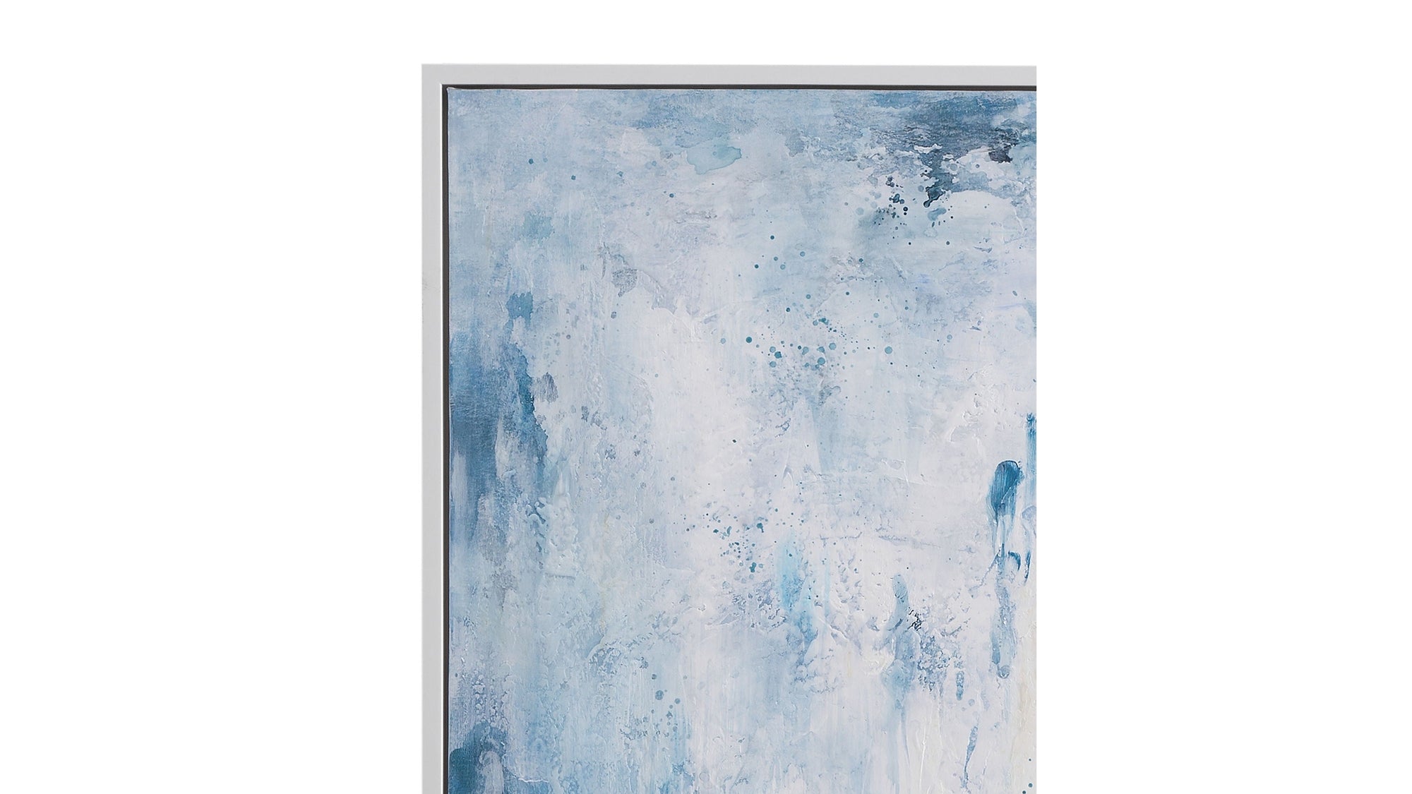 Lake Time Framed Canvas - Blue