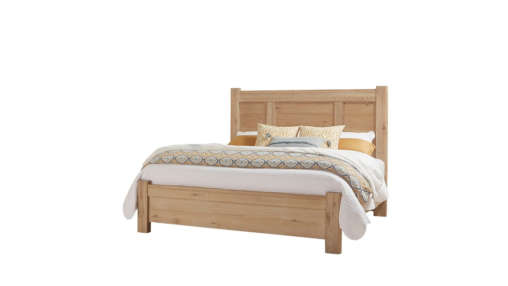 Crafted Oak - Post Bed Headboard, Footboard, Rails