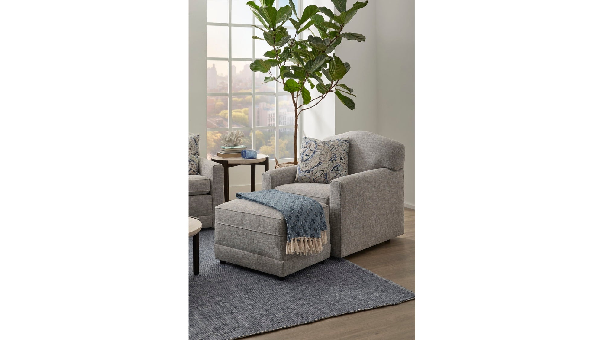 Aggie - Fabric Ottoman