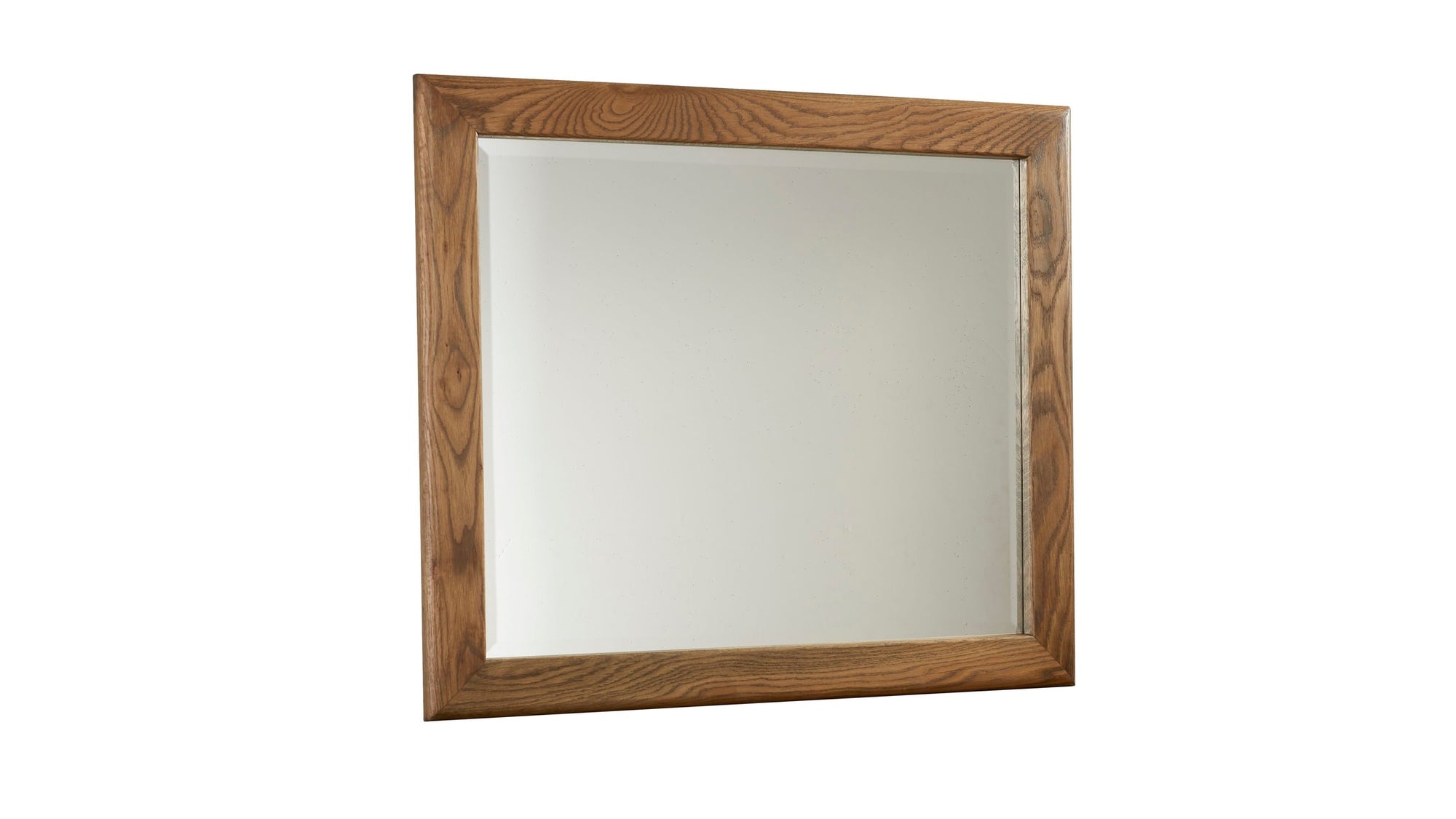 Crafted Oak - Landscape Mirror, Beveled Glass - Dark Brown