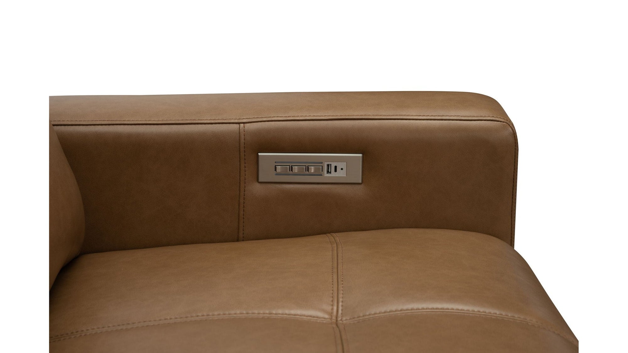 Cara - Loveseat With Power Recline, Power Headrest And Power Lumbar - Light Brown