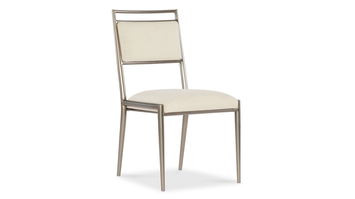 Geometry - Metal Side Chair - Radiance / Beige
