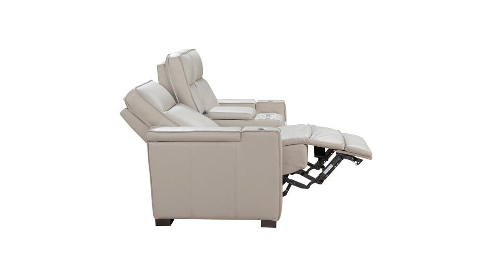 Odessey - Power Console Loveseat Recliner With Power Headrest, Power Lumbar, Heat And Massage