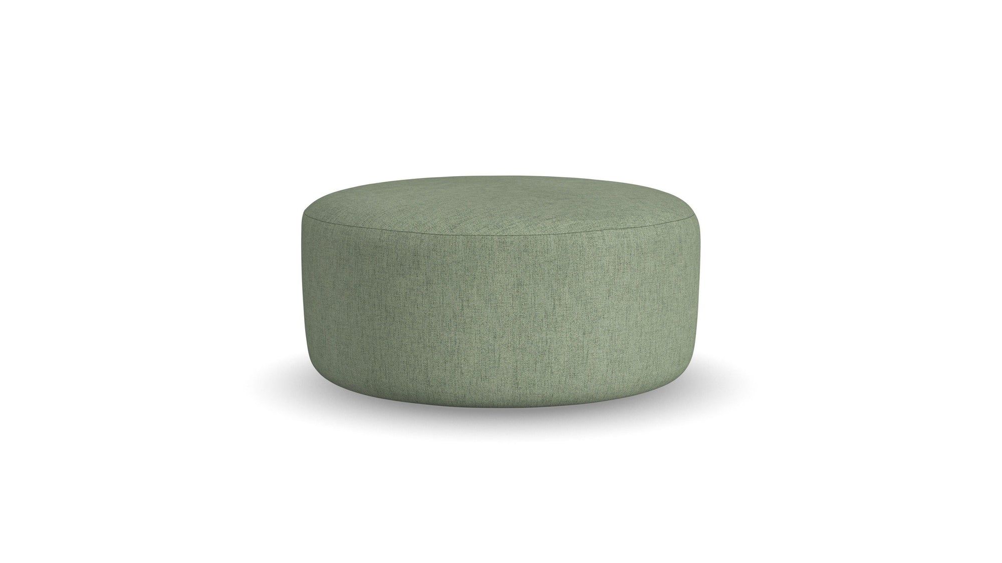 Pouf - Fabric Cocktail Ottoman - Olive