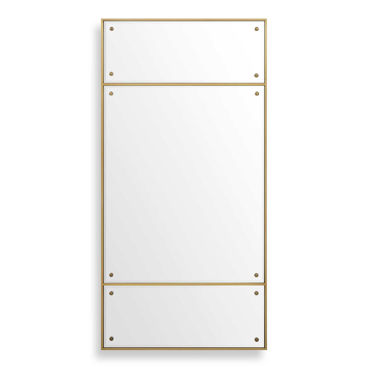Wrenton - Rectangular Mirror - Brass