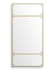 Wrenton - Rectangular Mirror - Brass