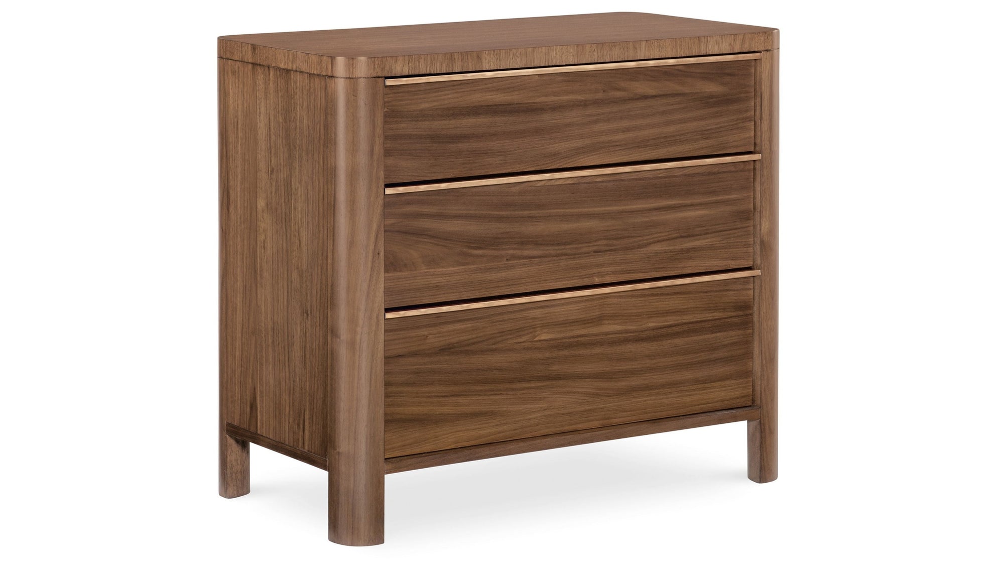 Eleana - Three Drawer Nightstand - Medium Wood