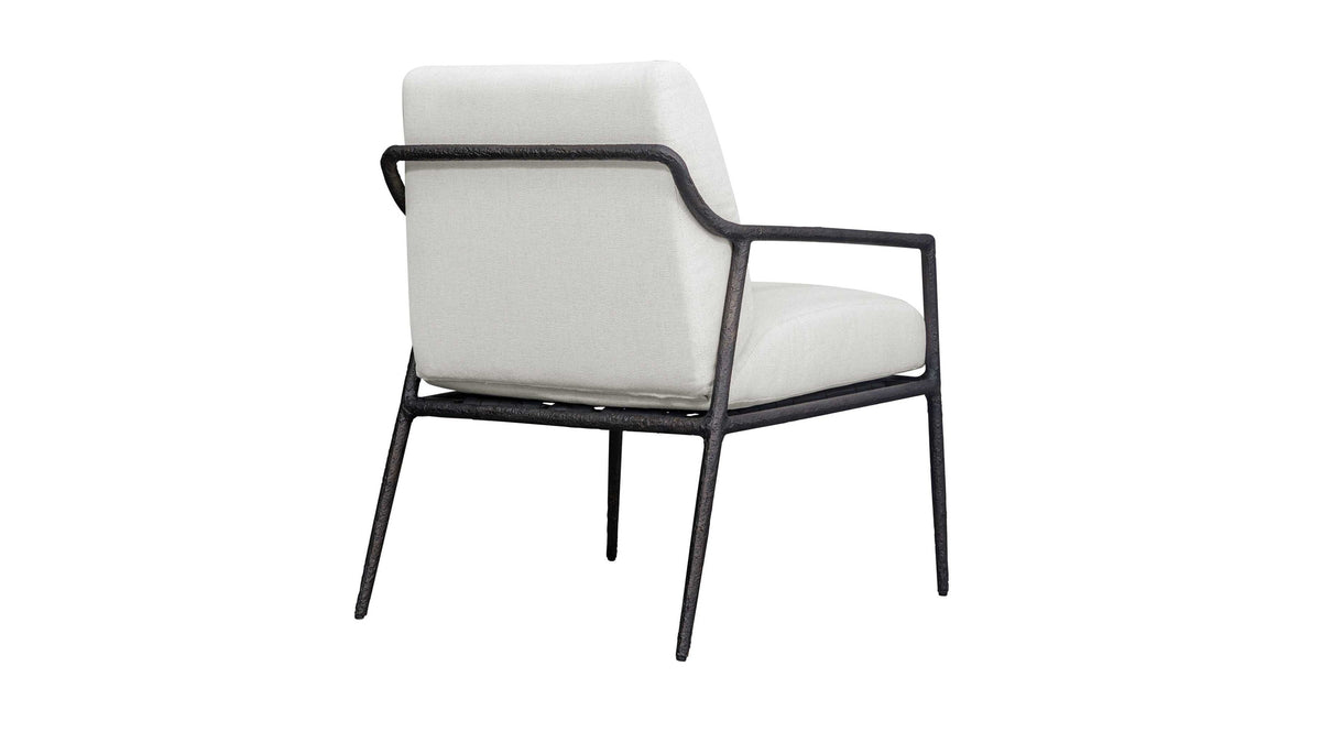 Thayer - Outdoor Upholstered Lounge Chair - Bronze / White