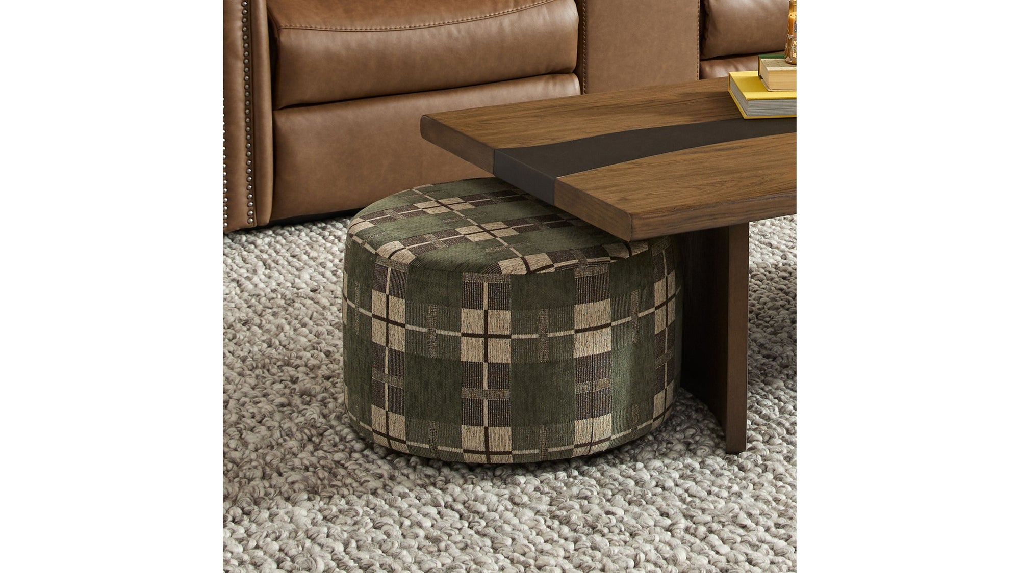 Pouf - Fabric Cocktail Ottoman