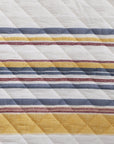 Mystic Stripe - Full/Queen Cotton Gauze Quilt Set (Set of 3) - Merlot