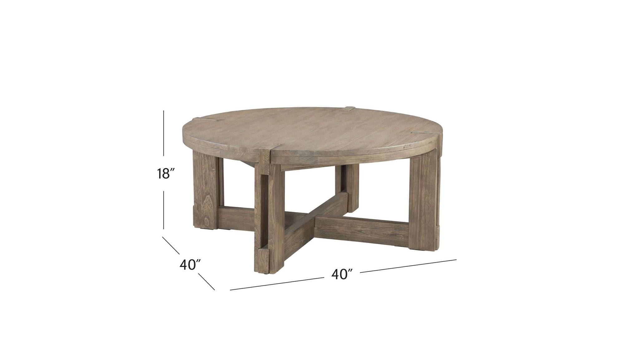 McGuire - Cocktail Table - Dark Brown