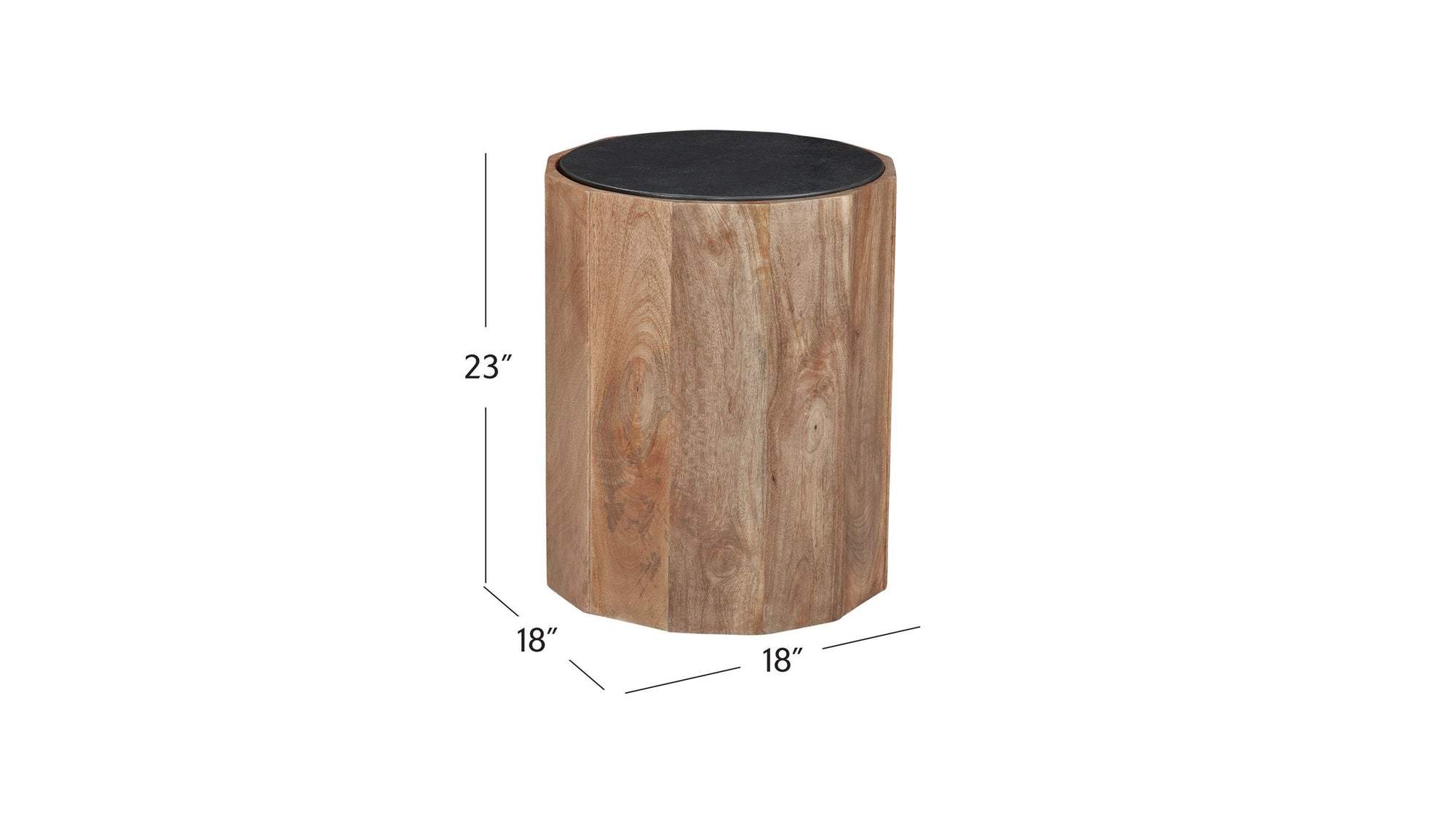 Adrienne - End Table - Light Brown