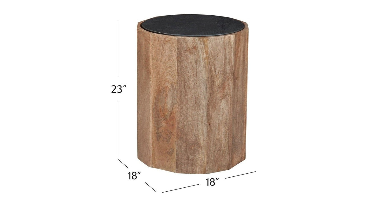 Adrienne - End Table - Light Brown